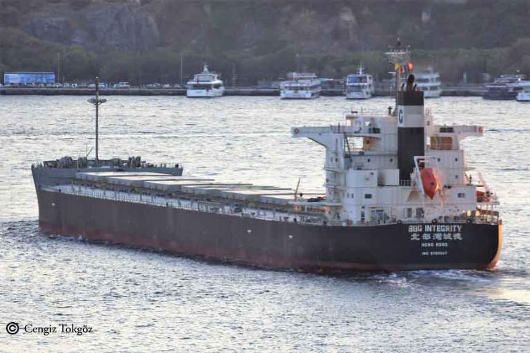 bbg integrity (Bulk Carrier) - IMO 9789867, MMSI 477010700, Call Sign VRQR5 under the flag of Hong Kong