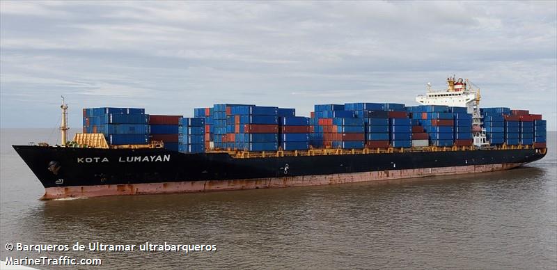 kota lumayan (Container Ship) - IMO 9494541, MMSI 477302800, Call Sign VRSO2 under the flag of Hong Kong