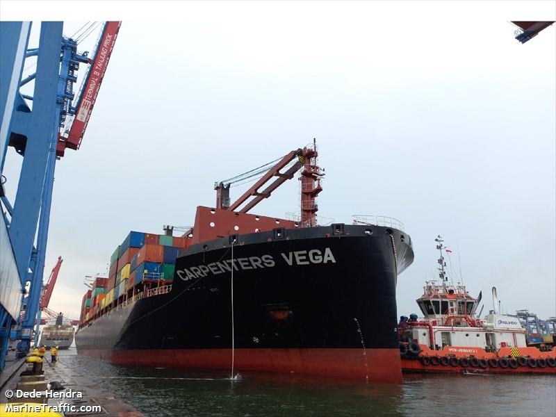 carpenters vega (Container Ship) - IMO 9848778, MMSI 477615600, Call Sign VRSL4 under the flag of Hong Kong