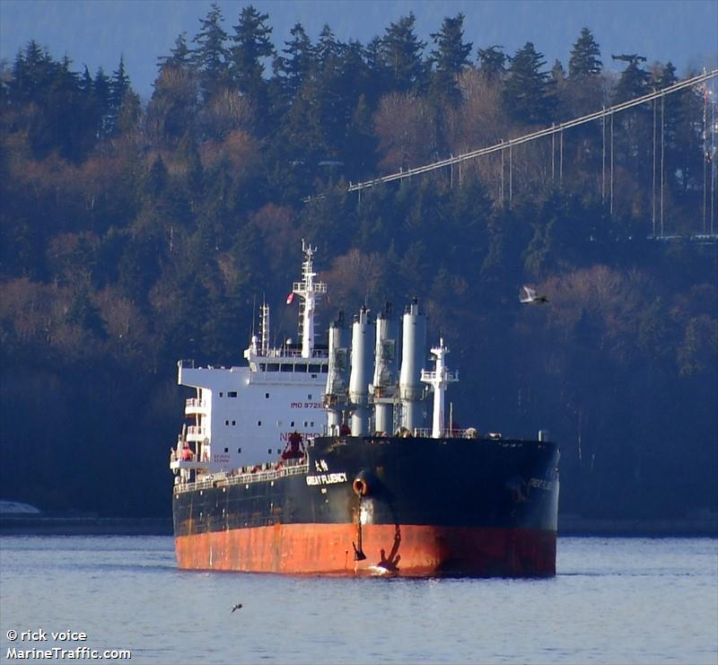 great fluency (Bulk Carrier) - IMO 9728679, MMSI 477730900, Call Sign VRNP2 under the flag of Hong Kong