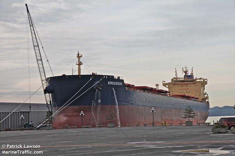 krousson (Bulk Carrier) - IMO 9590101, MMSI 538004241, Call Sign V7VY4 under the flag of Marshall Islands