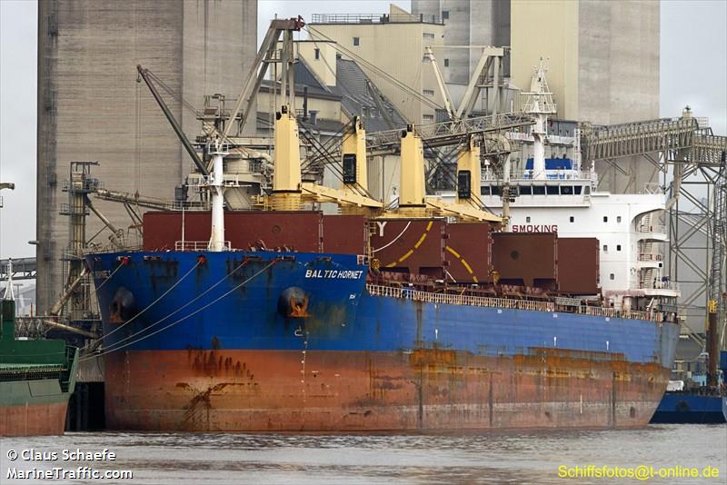 baltic hornet (Bulk Carrier) - IMO 9721932, MMSI 538005879, Call Sign V7GU8 under the flag of Marshall Islands