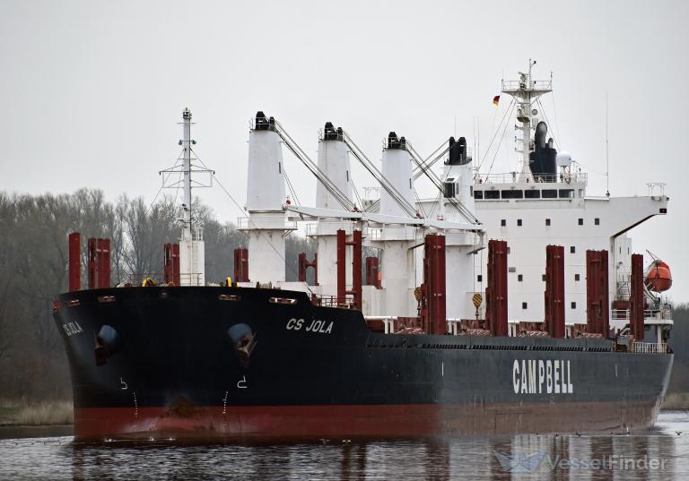 cs jola (Bulk Carrier) - IMO 9791896, MMSI 538007348, Call Sign V7KS7 under the flag of Marshall Islands