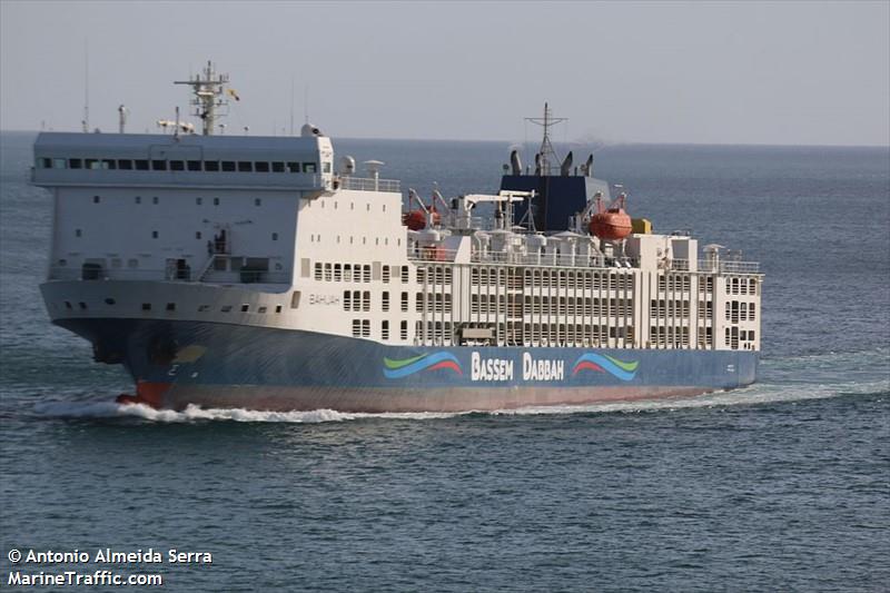 bahijah (Livestock Carrier) - IMO 9360788, MMSI 538007603, Call Sign V7WE7 under the flag of Marshall Islands