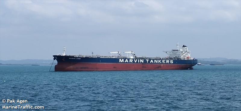 marvin star (Crude Oil Tanker) - IMO 9422366, MMSI 538008621, Call Sign V7A2584 under the flag of Marshall Islands