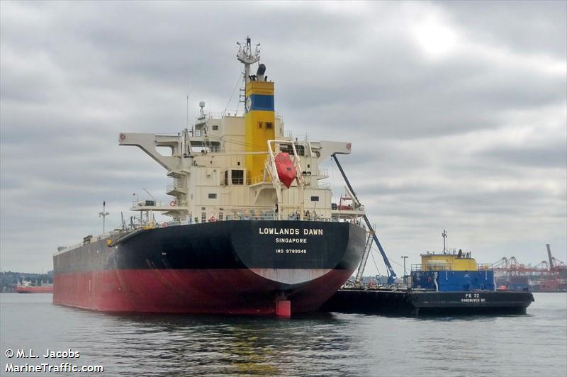 lowlands dawn (Bulk Carrier) - IMO 9789946, MMSI 563025700, Call Sign 9V5341 under the flag of Singapore