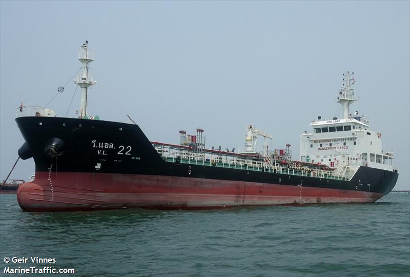 v.l.22 (Oil Products Tanker) - IMO 9887578, MMSI 567070700, Call Sign HSB7393 under the flag of Thailand