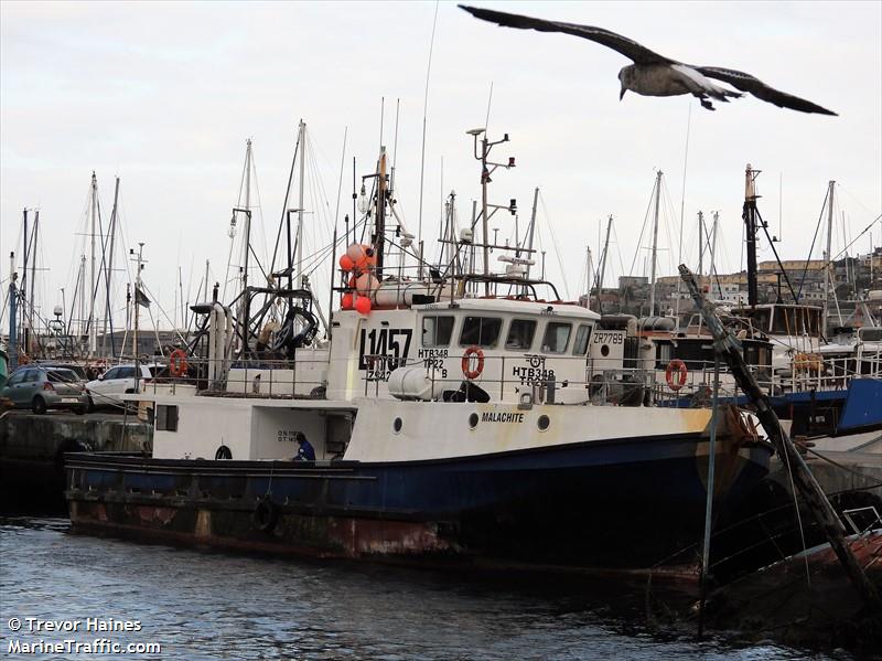 mfv malachite (Fishing vessel) - IMO 9880506, MMSI 601674800, Call Sign ZS4240 under the flag of South Africa