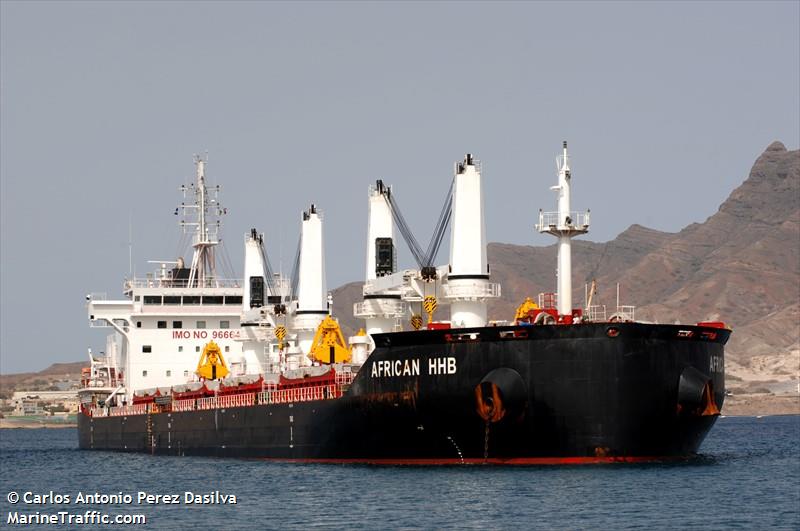african hhb (Bulk Carrier) - IMO 9666429, MMSI 636015891, Call Sign D5DI8 under the flag of Liberia