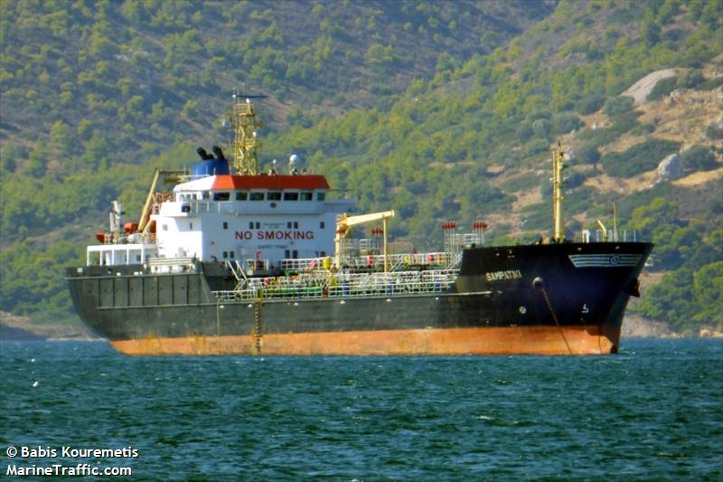 sampatiki (Chemical/Oil Products Tanker) - IMO 9405772, MMSI 636015901, Call Sign D5DJ8 under the flag of Liberia