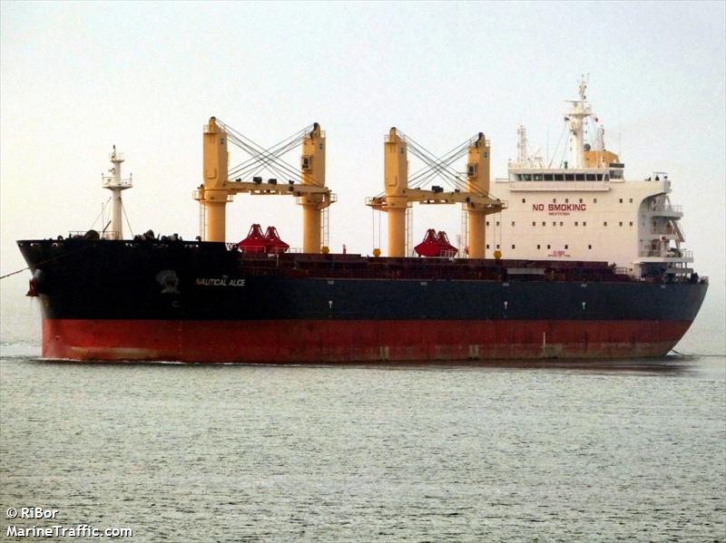 nautical alice (Bulk Carrier) - IMO 9737694, MMSI 636017492, Call Sign D5LF7 under the flag of Liberia