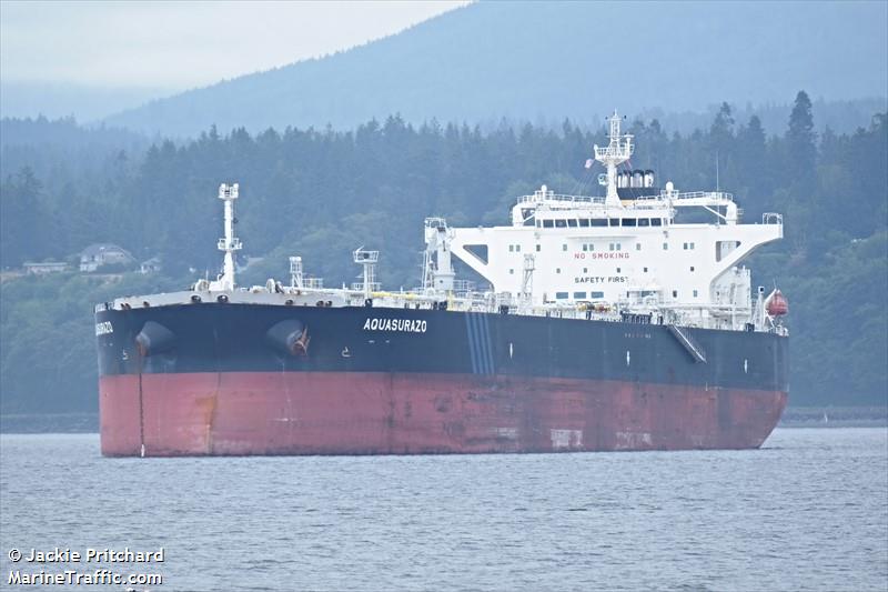 aquasurazo (Crude Oil Tanker) - IMO 9785720, MMSI 636017858, Call Sign D5NA6 under the flag of Liberia