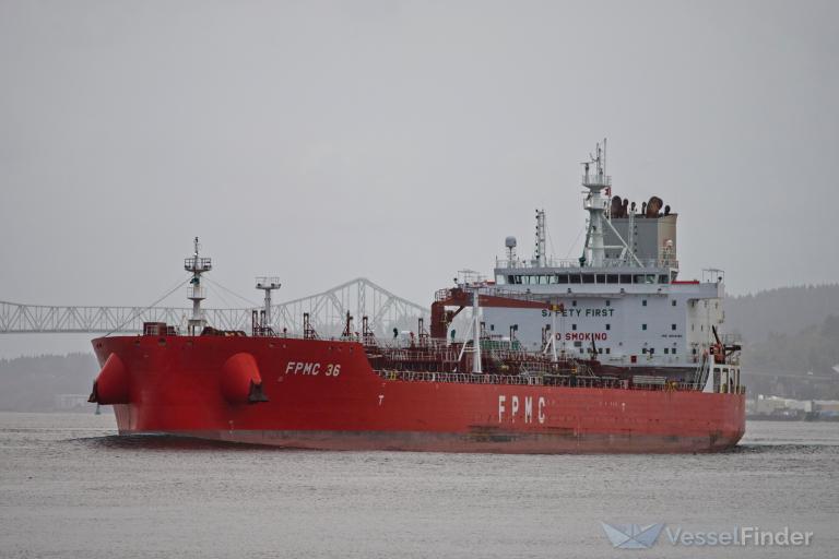 fpmc 36 (Chemical/Oil Products Tanker) - IMO 9845180, MMSI 636018728, Call Sign D5RC9 under the flag of Liberia