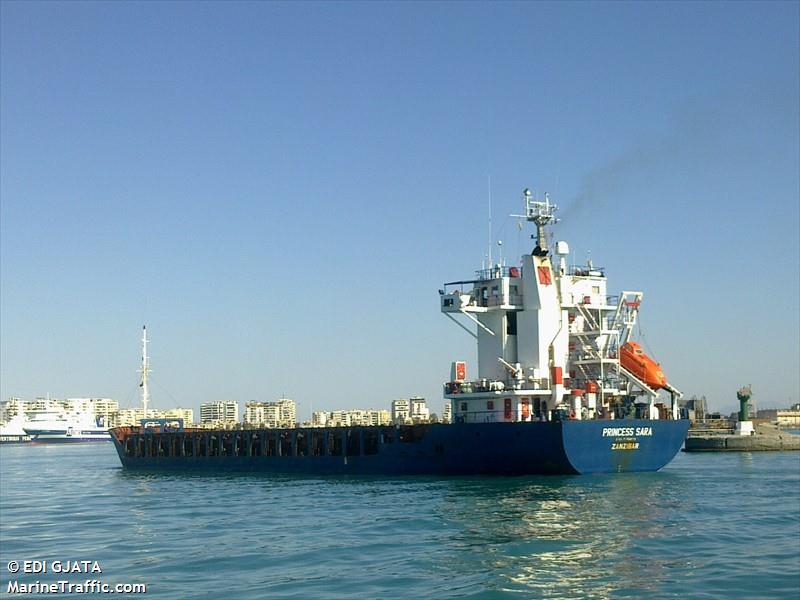princess sara (General Cargo Ship) - IMO 9000728, MMSI 677023300, Call Sign 5IM333 under the flag of Tanzania