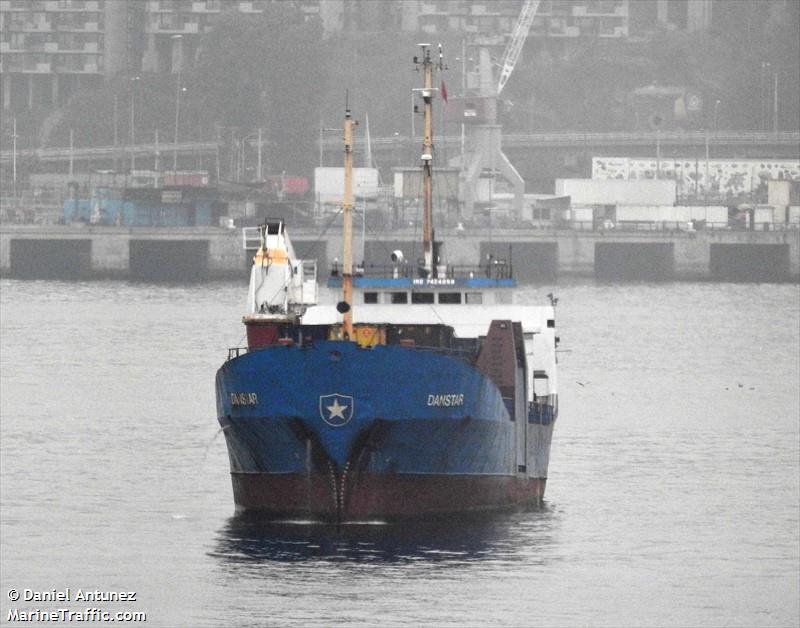 danstar (General Cargo Ship) - IMO 7424059, MMSI 725001123, Call Sign CA4392 under the flag of Chile