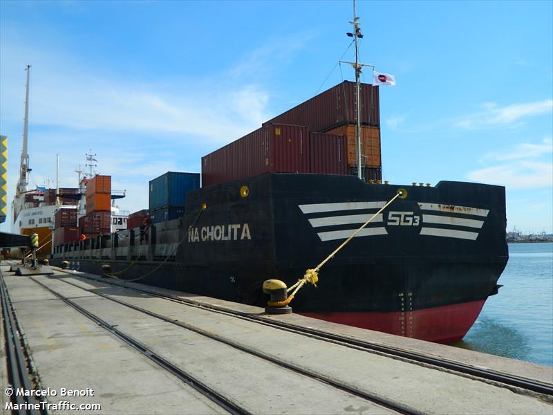 na cholita (General Cargo Ship) - IMO 7801881, MMSI 755003694, Call Sign ZPRP under the flag of Paraguay