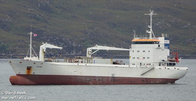 alma (Refrigerated Cargo Ship) - IMO 9140968, MMSI 212856000, Call Sign P3MF8 under the flag of Cyprus