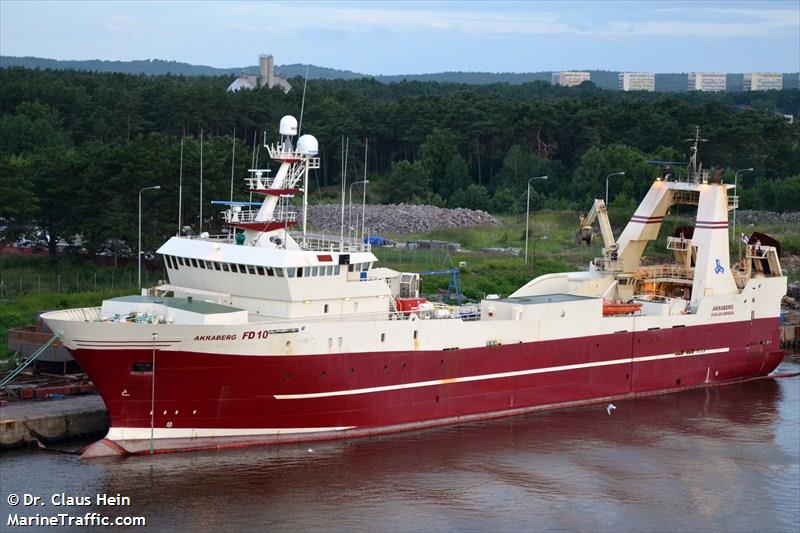 akraberg (Fishing Vessel) - IMO 9067403, MMSI 231066000, Call Sign XPLH under the flag of Faeroe Islands