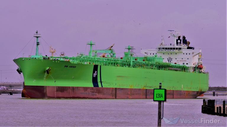 bw aries (LPG Tanker) - IMO 9701786, MMSI 235106302, Call Sign 2HSO5 under the flag of United Kingdom (UK)