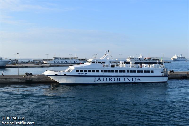 novalja (Passenger Ship) - IMO 9017305, MMSI 238190840, Call Sign 9AA2515 under the flag of Croatia