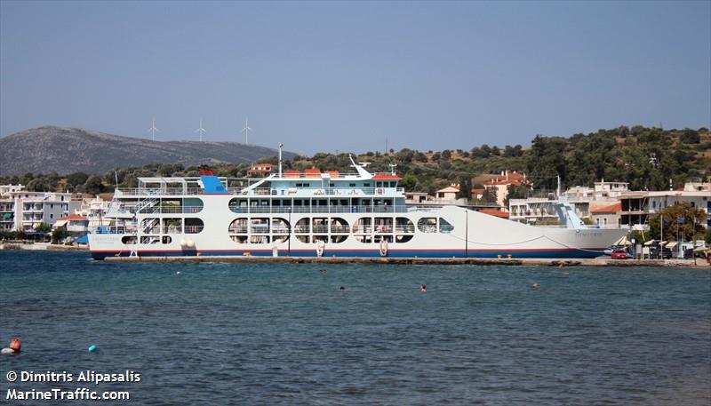 dimitris (Passenger/Ro-Ro Cargo Ship) - IMO 9573490, MMSI 239710200, Call Sign SVA3557 under the flag of Greece