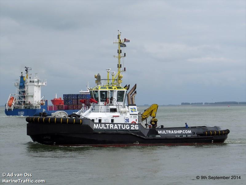 multratug 26 (Tug) - IMO 9667863, MMSI 244790985, Call Sign PCWE under the flag of Netherlands