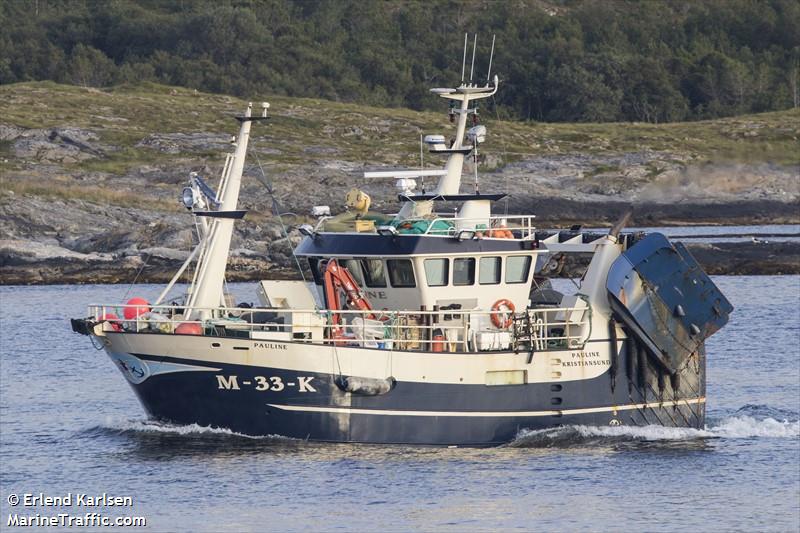 pauline (Fishing vessel) - IMO , MMSI 257636600, Call Sign LG7923 under the flag of Norway