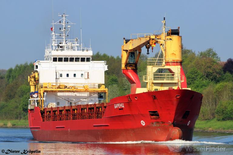 barents (General Cargo Ship) - IMO 9278600, MMSI 273385970, Call Sign UBIP2 under the flag of Russia