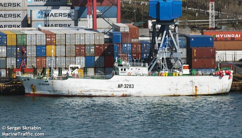 arinay (Fishing Vessel) - IMO 8518247, MMSI 273386370, Call Sign UBGP7 under the flag of Russia