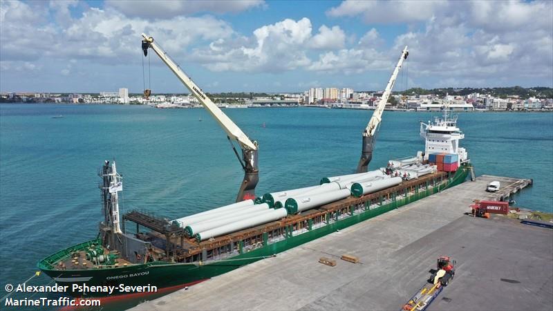 onego bayou (General Cargo Ship) - IMO 9369069, MMSI 305024000, Call Sign V2CJ9 under the flag of Antigua & Barbuda