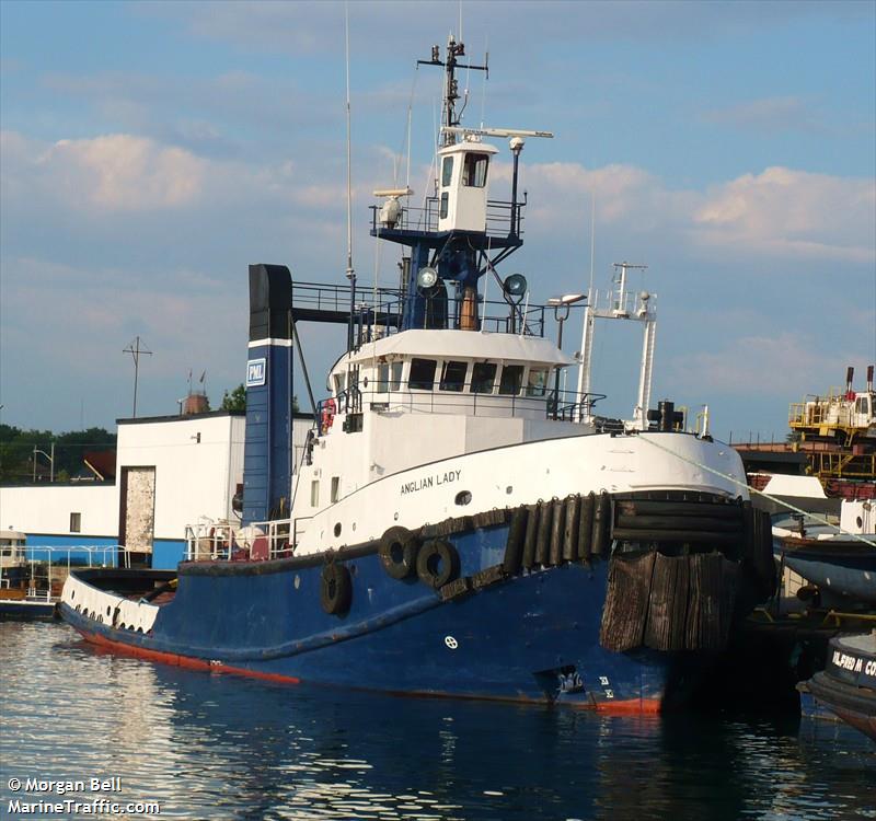 anglian lady (Tug) - IMO 5141483, MMSI 316002238, Call Sign VOLP under the flag of Canada