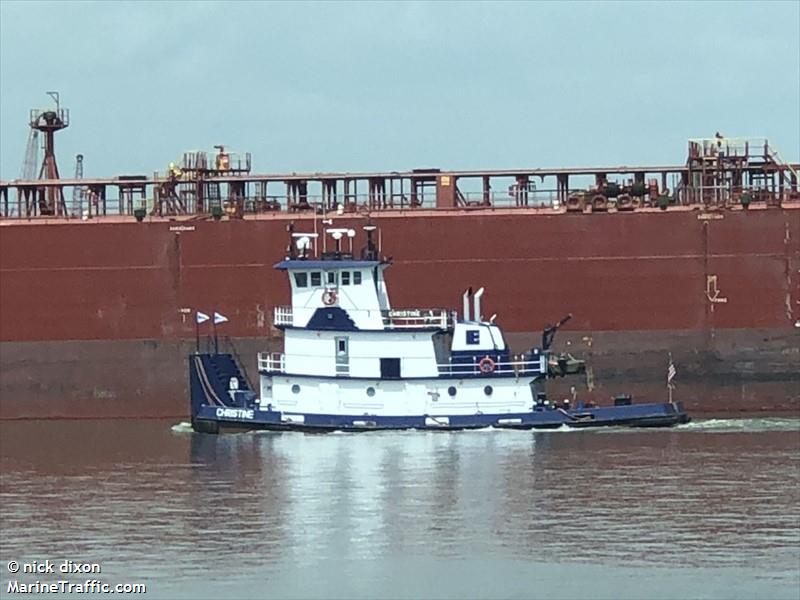 christine (Tug) - IMO , MMSI 367030830, Call Sign WDF2438 under the flag of United States (USA)
