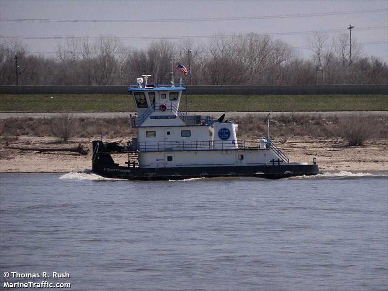 elizabeth brown (Towing vessel) - IMO , MMSI 367481630, Call Sign WDL9275 under the flag of United States (USA)