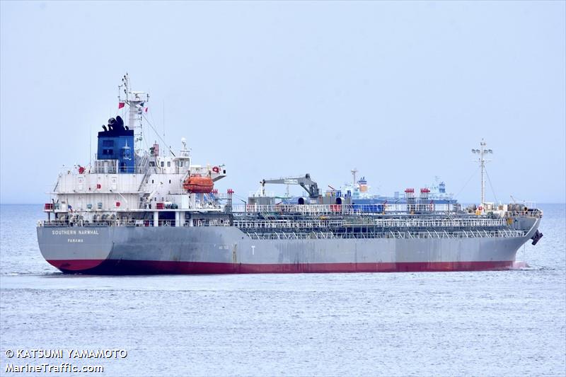 southern narwhal (Chemical/Oil Products Tanker) - IMO 9715995, MMSI 374146000, Call Sign 3FKW2 under the flag of Panama