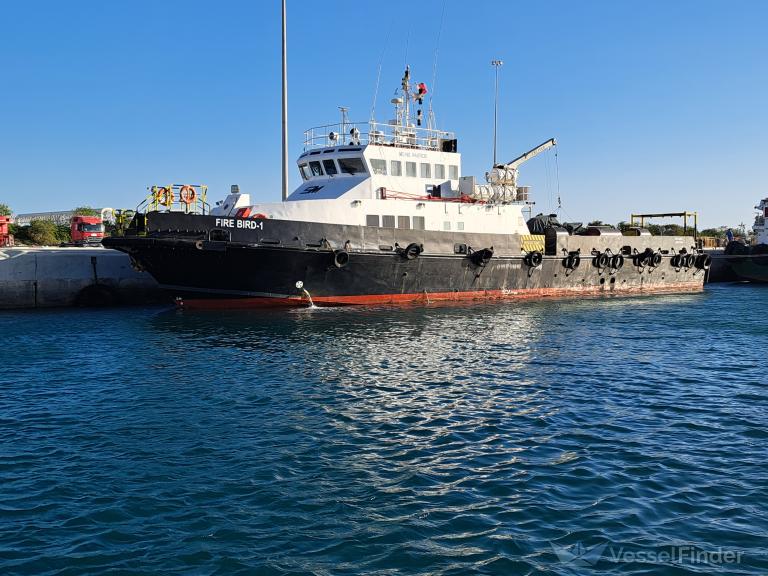 firebird 1 (Offshore Tug/Supply Ship) - IMO 9467835, MMSI 375678000, Call Sign J8B3964 under the flag of St Vincent & Grenadines