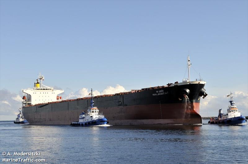 maha jacqueline (Bulk Carrier) - IMO 9185073, MMSI 419000116, Call Sign AVFL under the flag of India