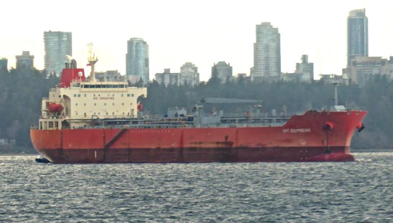 ivy express (Chemical/Oil Products Tanker) - IMO 9369887, MMSI 538003440, Call Sign V7QU8 under the flag of Marshall Islands