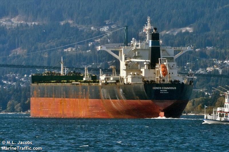 genco commodus (Bulk Carrier) - IMO 9422079, MMSI 538003558, Call Sign V7RP7 under the flag of Marshall Islands