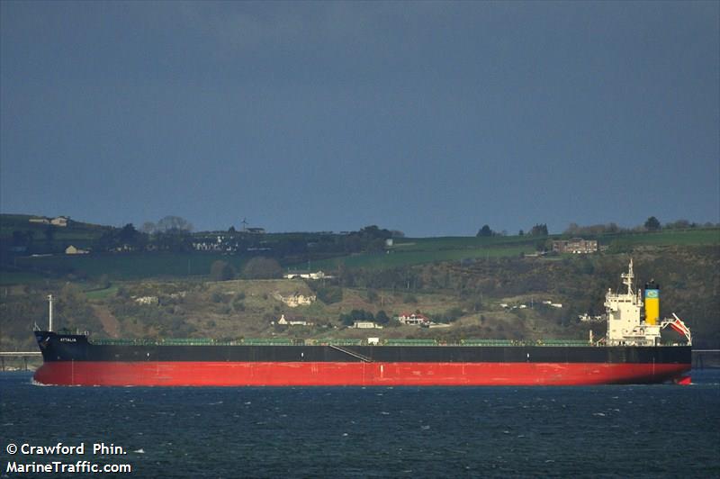 attalia (Bulk Carrier) - IMO 9423360, MMSI 538004092, Call Sign V7VD3 under the flag of Marshall Islands