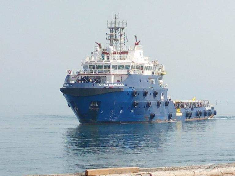 topaz mamlaka (Offshore Tug/Supply Ship) - IMO 9695717, MMSI 538006788, Call Sign V7NG5 under the flag of Marshall Islands