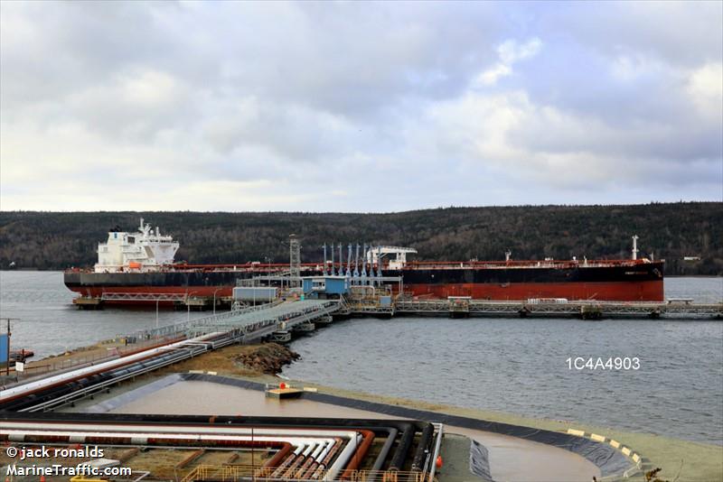 front cascade (Crude Oil Tanker) - IMO 9769829, MMSI 538007399, Call Sign V7LU2 under the flag of Marshall Islands