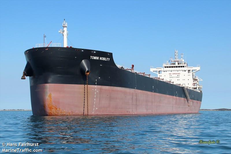 tomini nobility (Bulk Carrier) - IMO 9842827, MMSI 538008344, Call Sign V7A2260 under the flag of Marshall Islands