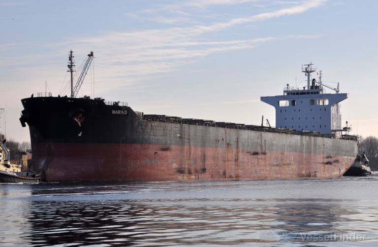 maria d (Bulk Carrier) - IMO 9414151, MMSI 538008546, Call Sign V7A2493 under the flag of Marshall Islands