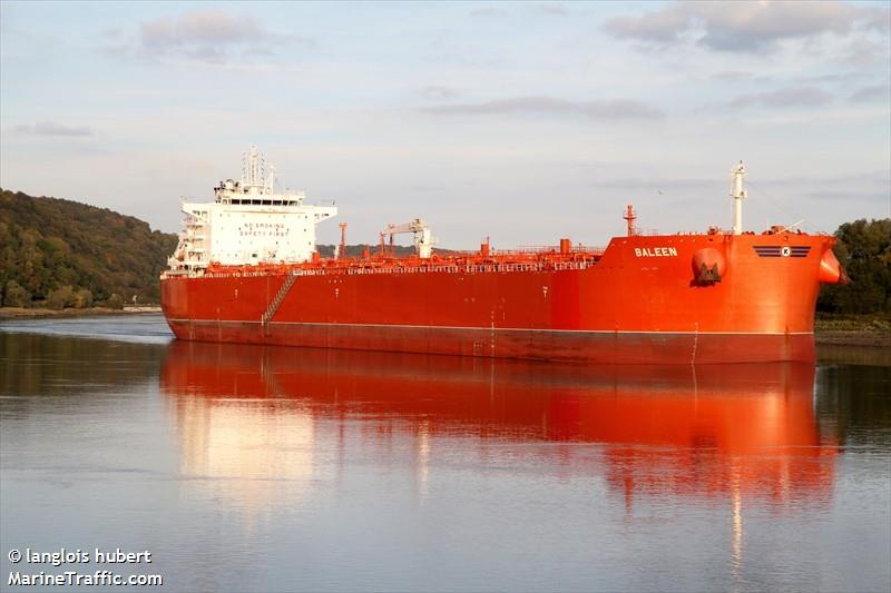 baleen (Bulk/Oil Carrier) - IMO 9855367, MMSI 538008771, Call Sign V7A2740 under the flag of Marshall Islands