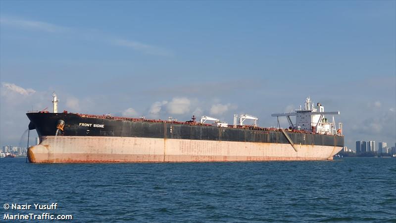 front signe (Crude Oil Tanker) - IMO 9410997, MMSI 538009040, Call Sign V7A4232 under the flag of Marshall Islands