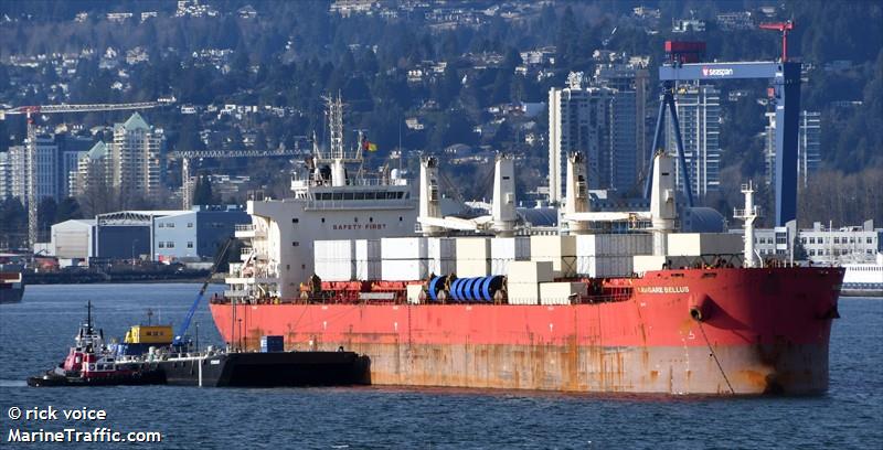 navigare bellus (Bulk Carrier) - IMO 9714678, MMSI 538009131, Call Sign V7A4358 under the flag of Marshall Islands