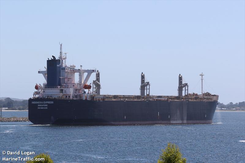 indonesia express (Wood Chips Carrier) - IMO 9861225, MMSI 563107800, Call Sign 9V6332 under the flag of Singapore