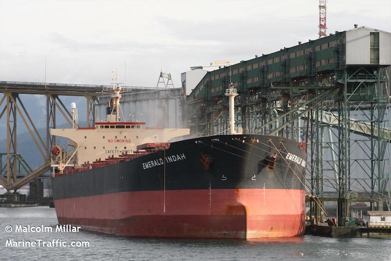 emerald indah (Bulk Carrier) - IMO 9172428, MMSI 564749000, Call Sign S6ID under the flag of Singapore