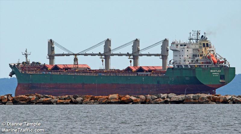 whistler (Bulk Carrier) - IMO 9358371, MMSI 636016655, Call Sign D5HD8 under the flag of Liberia