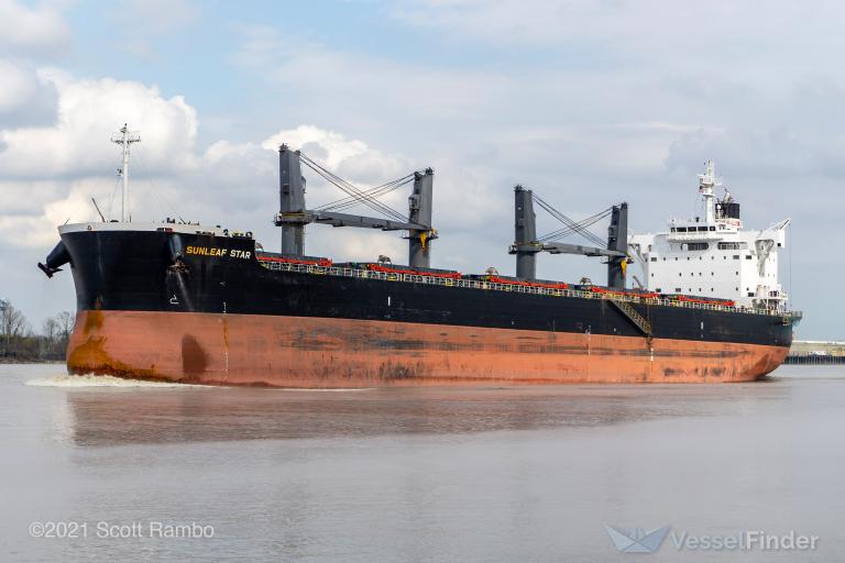 sunleaf star (Bulk Carrier) - IMO 9792424, MMSI 636017740, Call Sign D5MM8 under the flag of Liberia